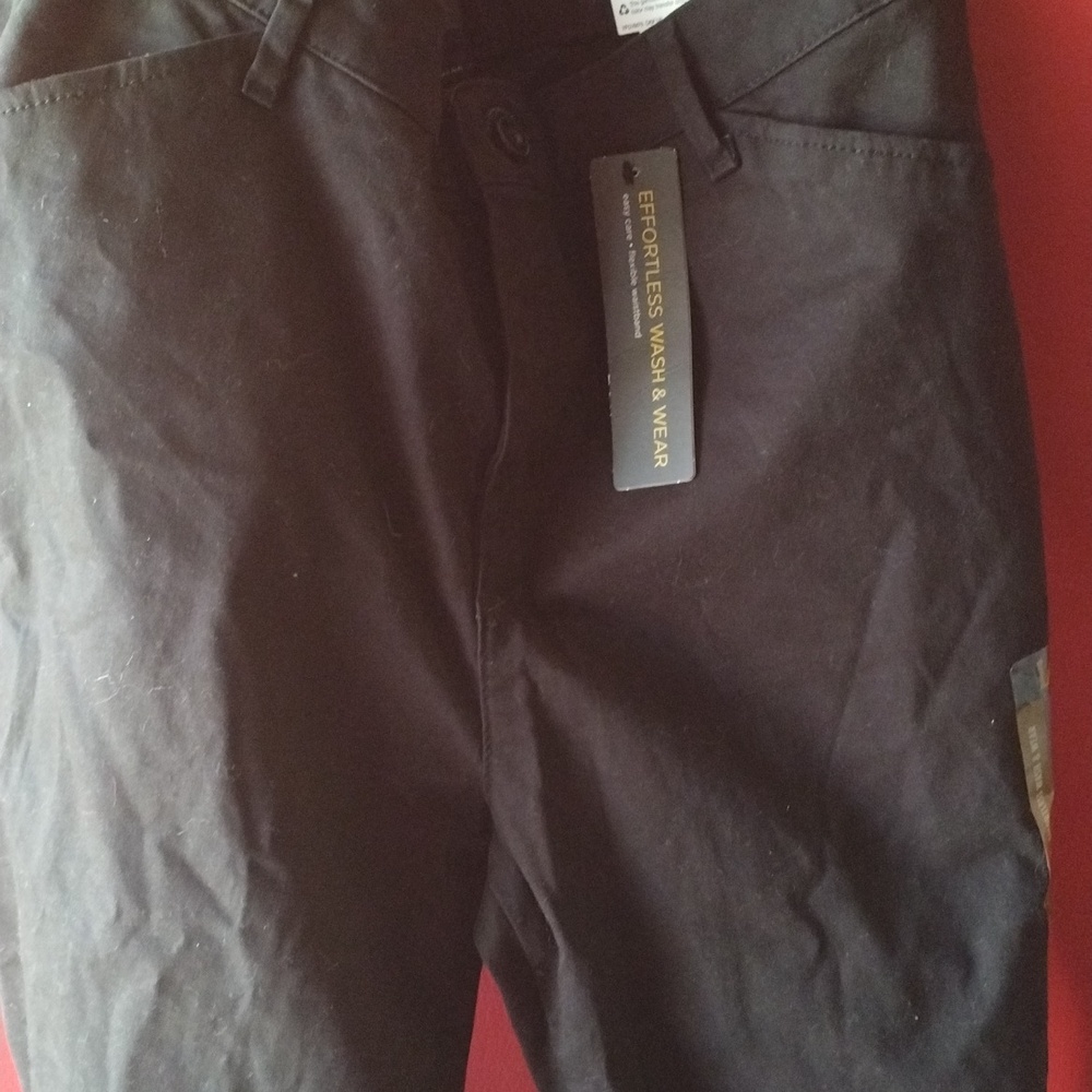 Woman Lee relaxed fit straight leg mid rise black pants size 12